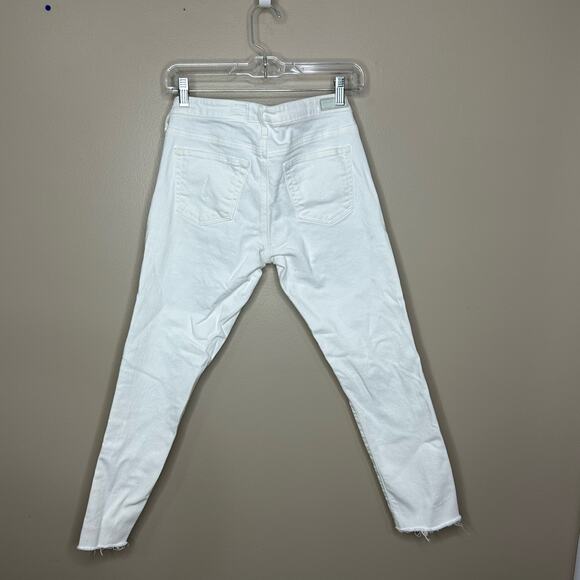 AG Adriano Goldshmeid White The Leggings Ankle Super Skinny Jeans - Picture 2 of 3